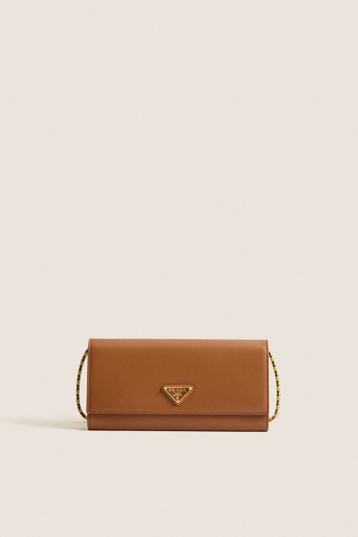 PRADA Brown Shoulder Wallet