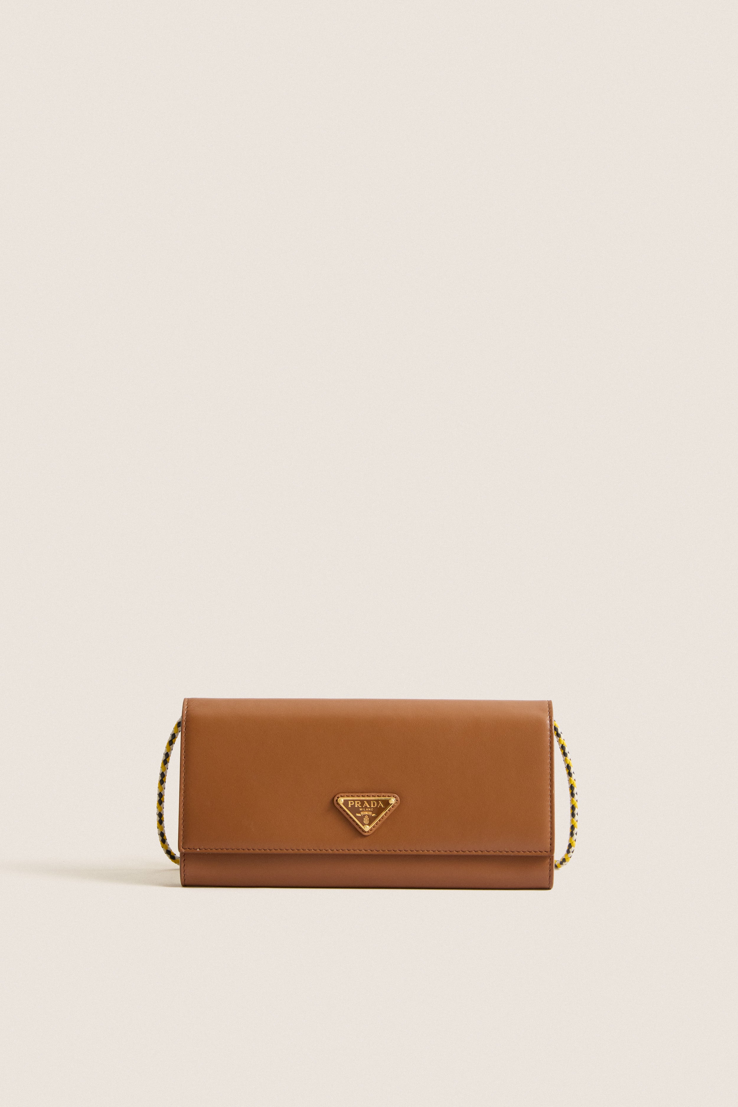PRADA Brown Shoulder Wallet