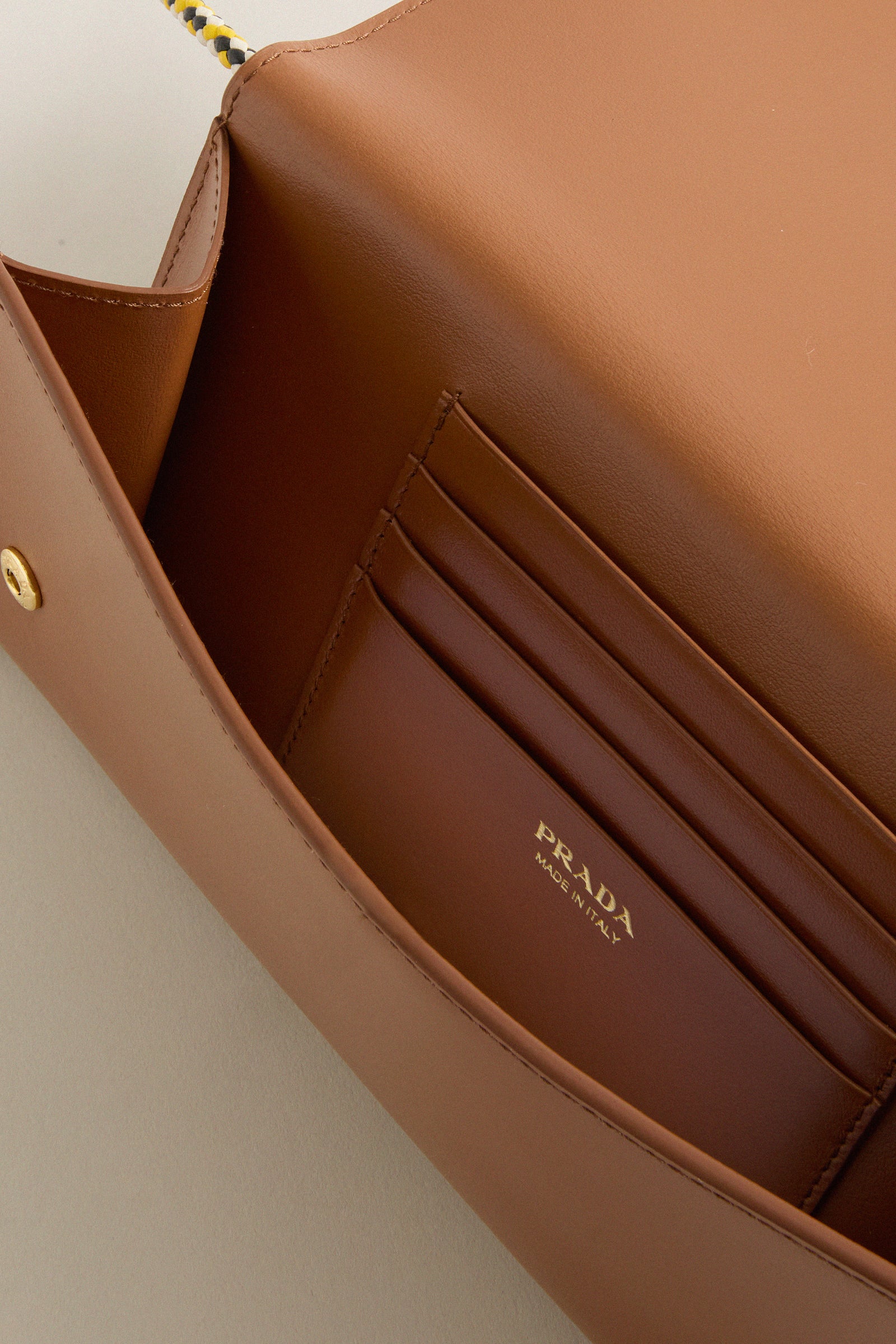 PRADA Brown Shoulder Wallet