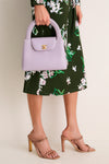 CHANEL Purple Coco Mark Handbag