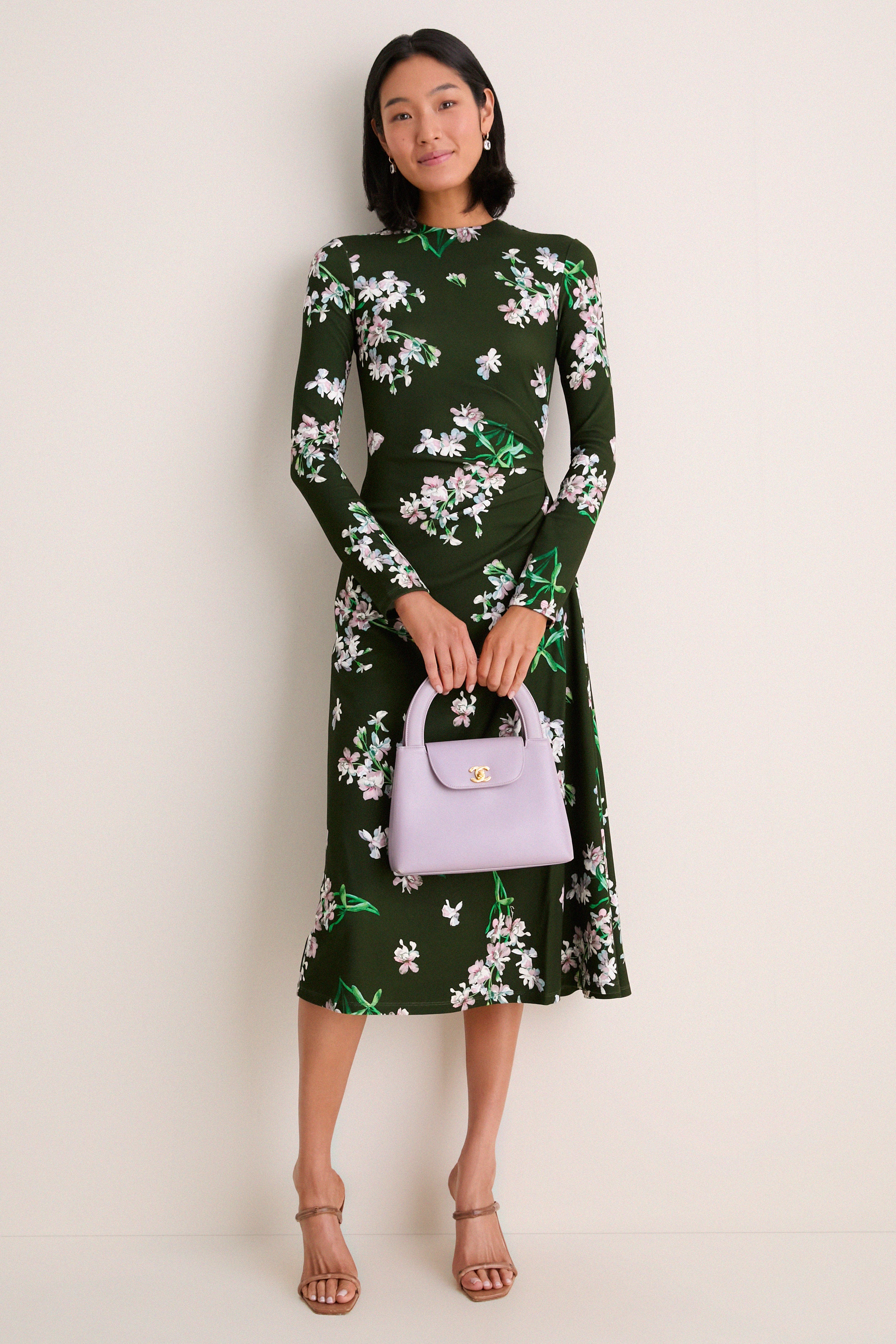 CHANEL Purple Coco Mark Handbag | Tuckernuck Archive Collection