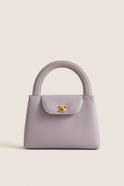 CHANEL Purple Coco Mark Handbag | Tuckernuck Archive Collection