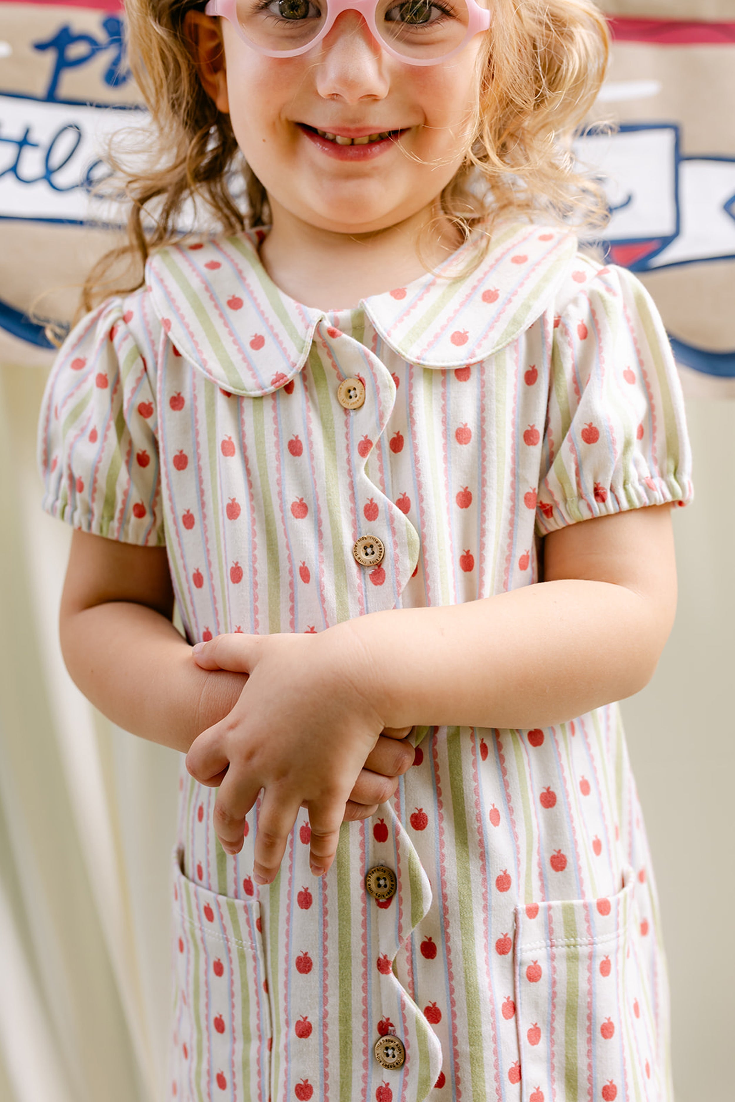 Apple Print Maeva Dress