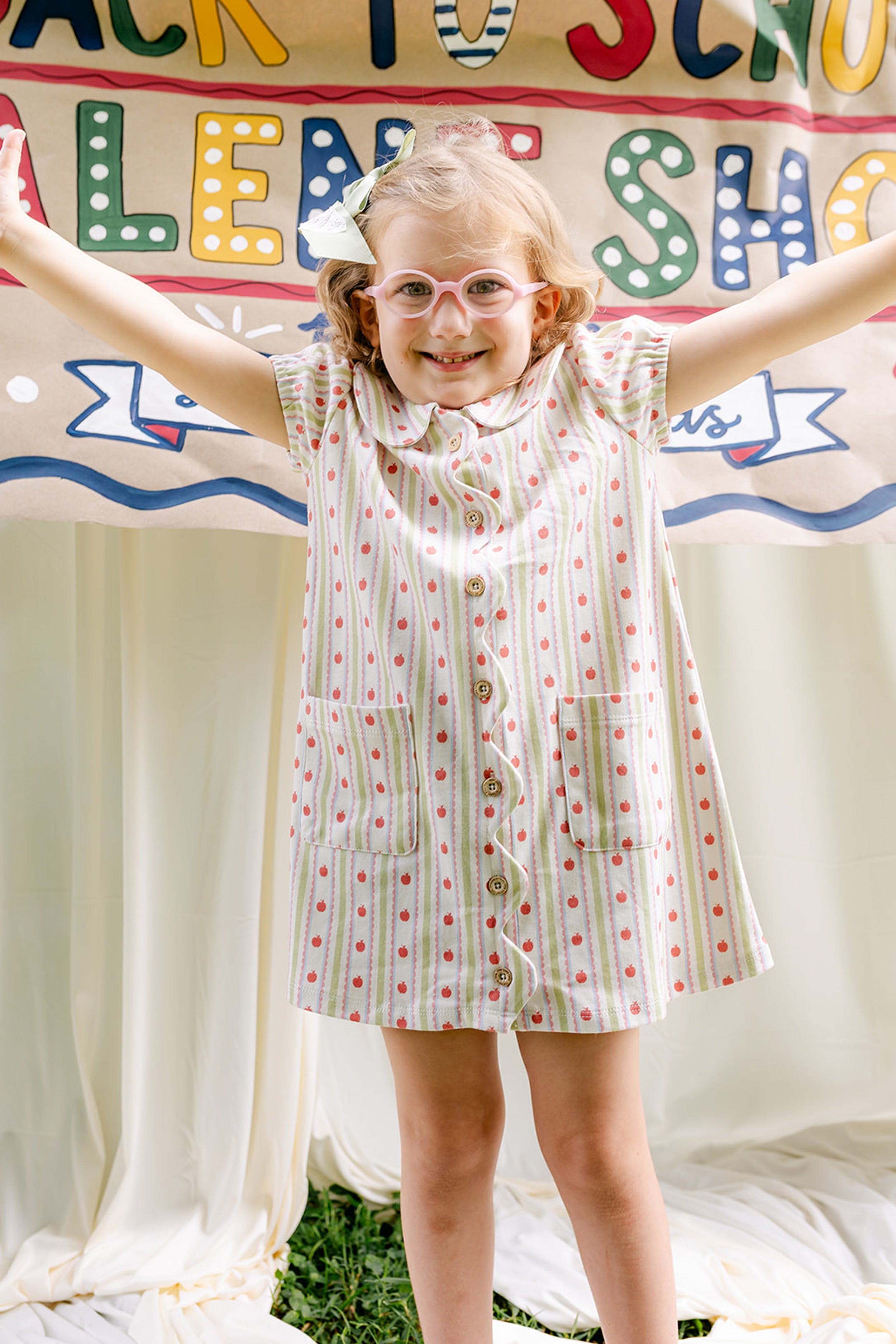 Apple Print Maeva Dress