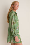 Sage Bouquet Granier Mini Dress