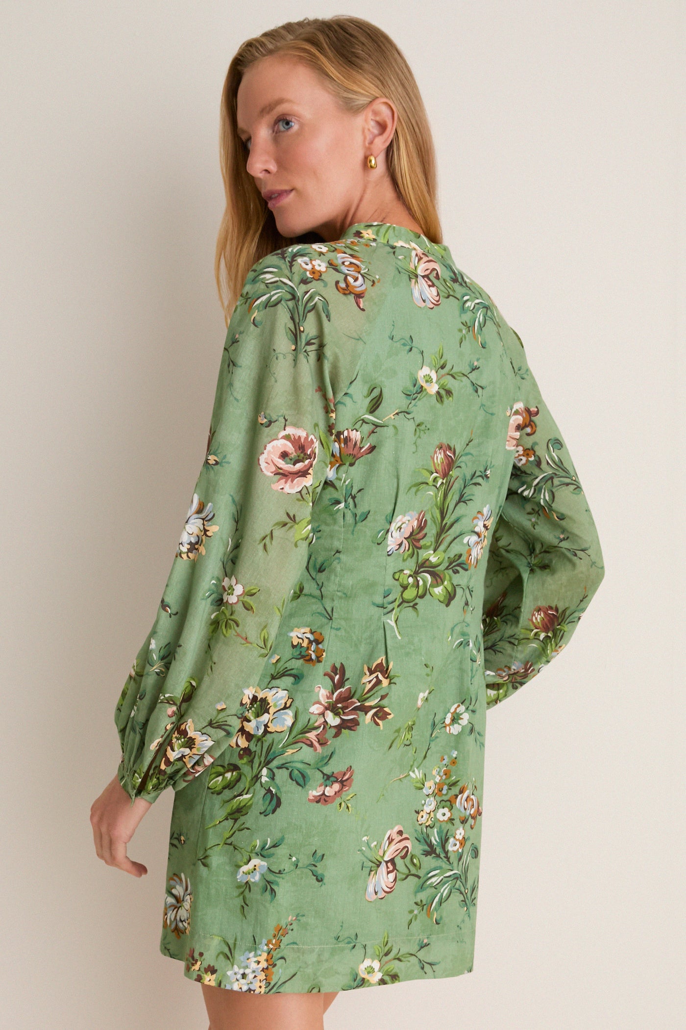 Sage Bouquet Granier Mini Dress