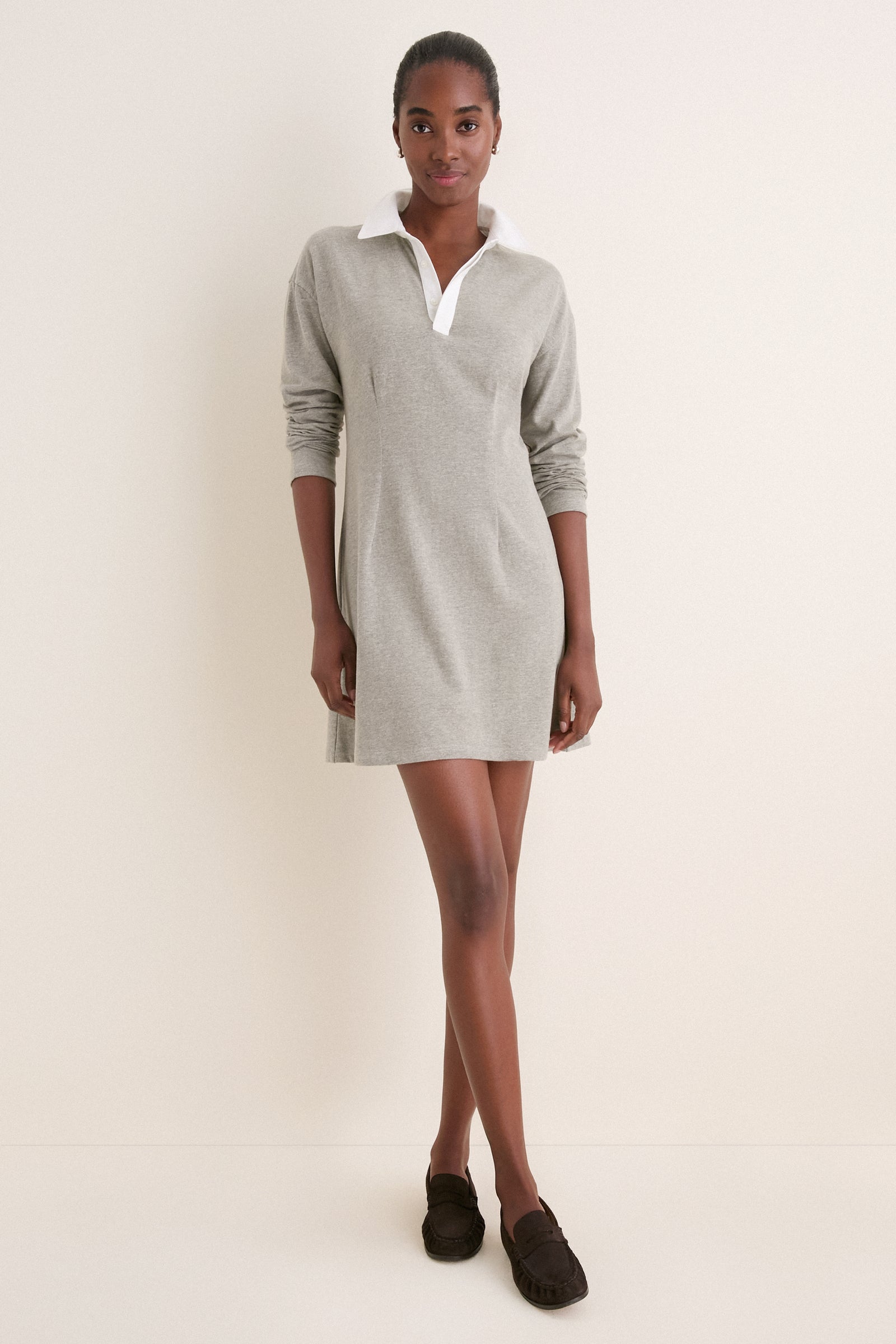 Gray Knit Ilona Rugby Dress