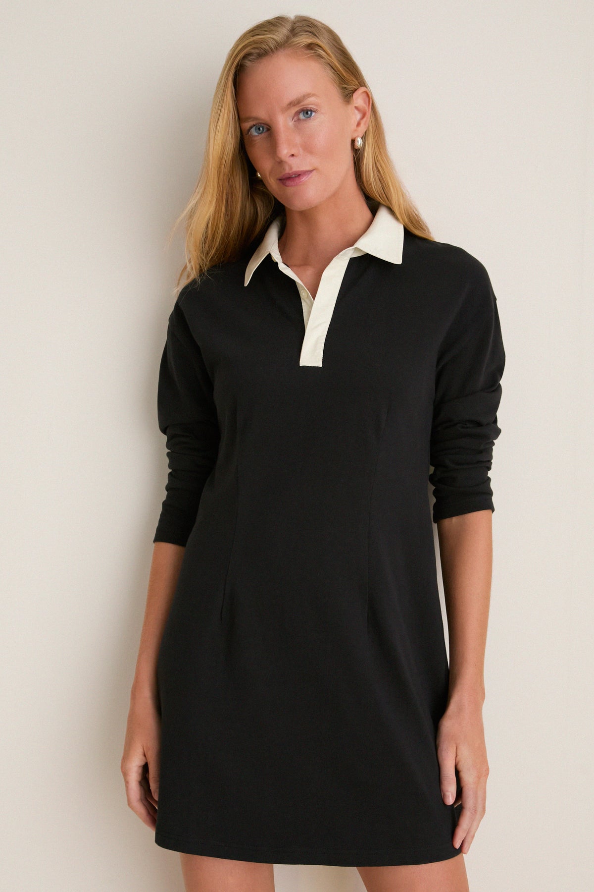 Black Knit Ilona Rugby Dress