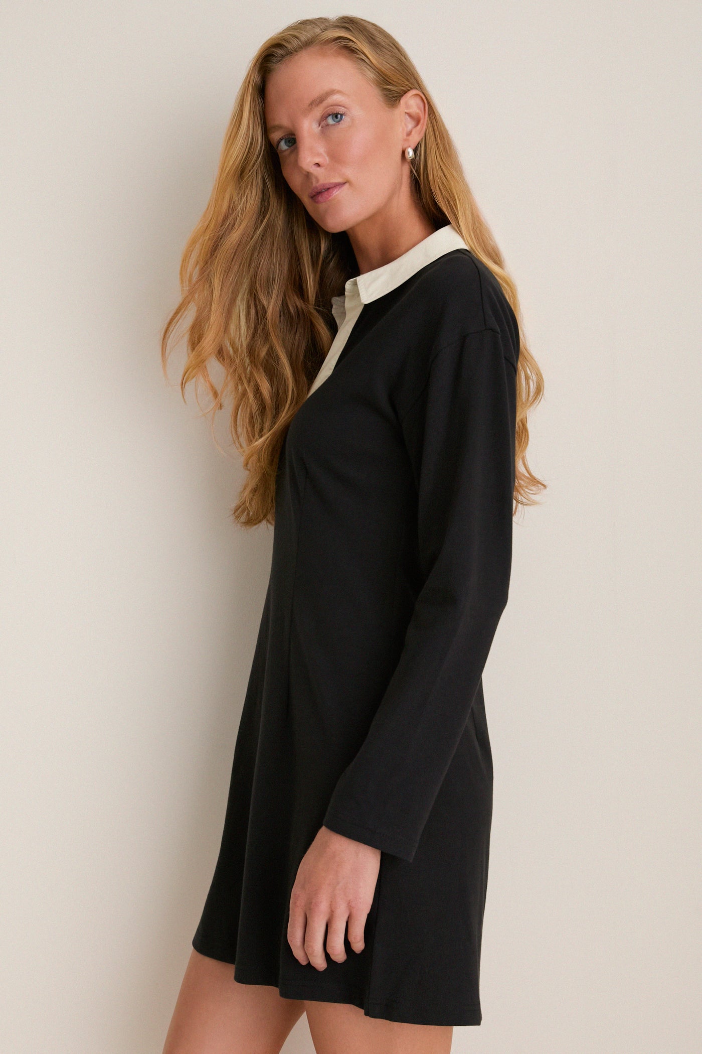 Black Knit Ilona Rugby Dress