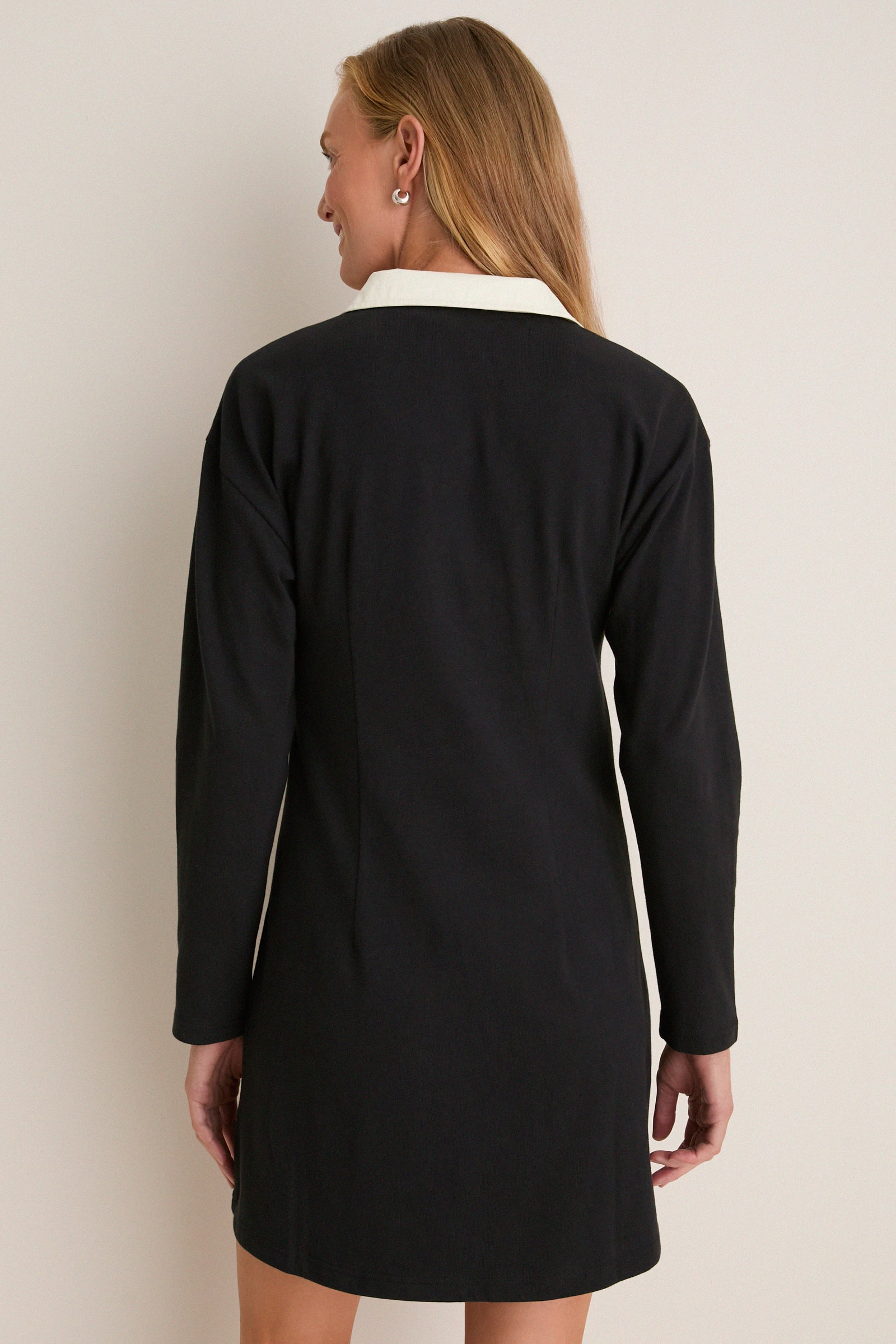 Black Knit Ilona Rugby Dress