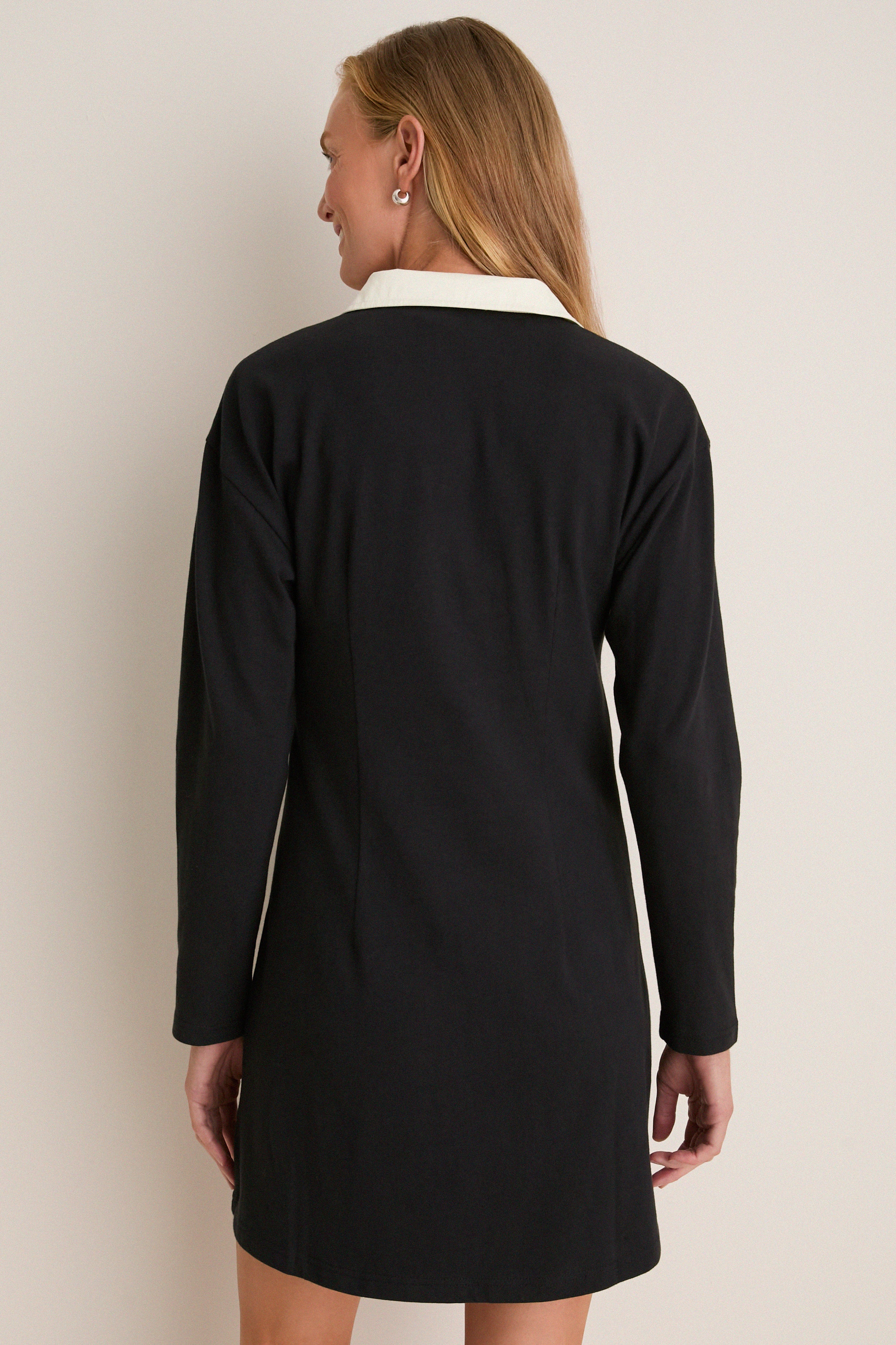 Black Knit Ilona Rugby Dress