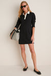 Black Knit Ilona Rugby Dress