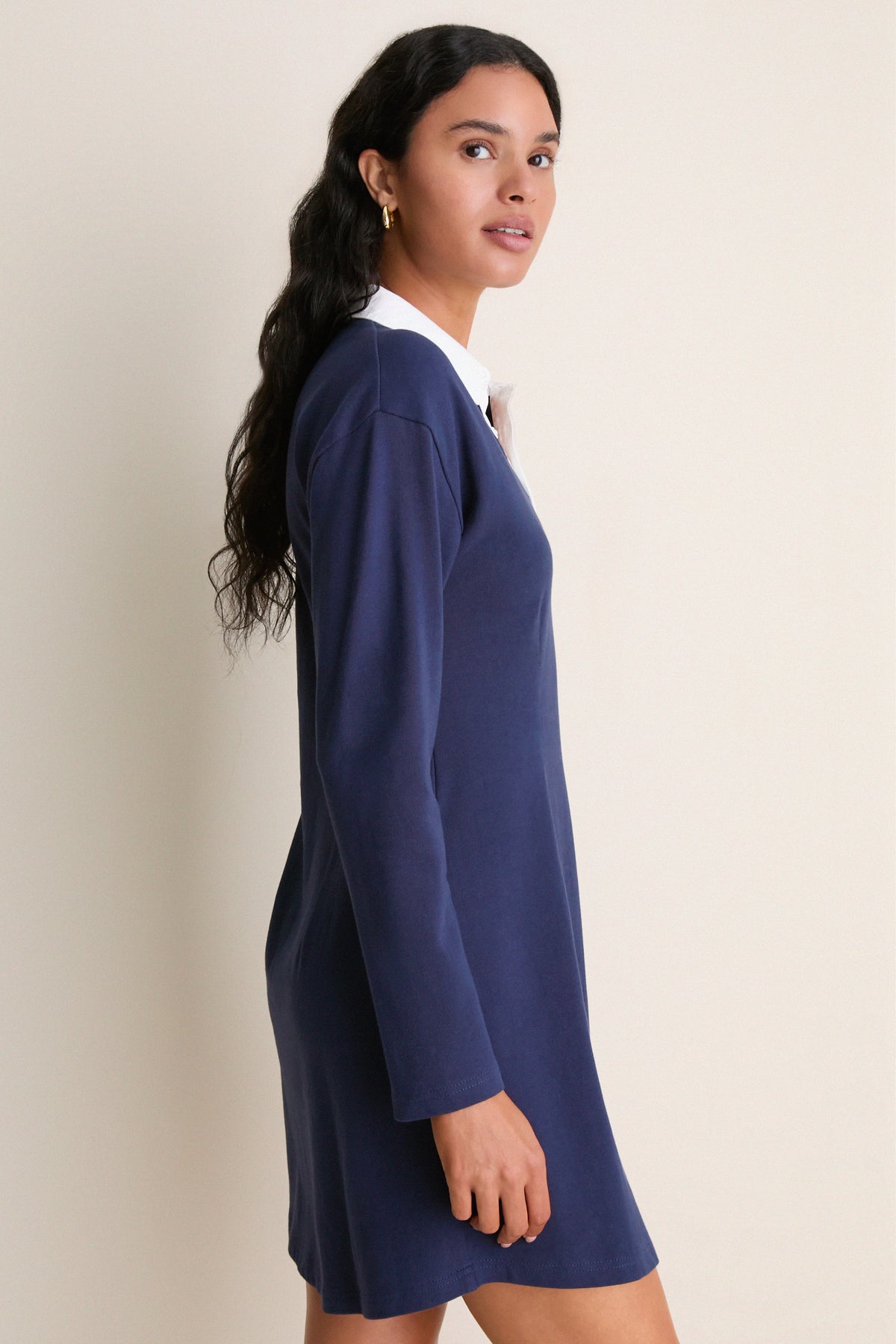 Navy Knit Ilona Rugby Dress