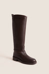 Walnut Grain Leather Celia Riding Boots