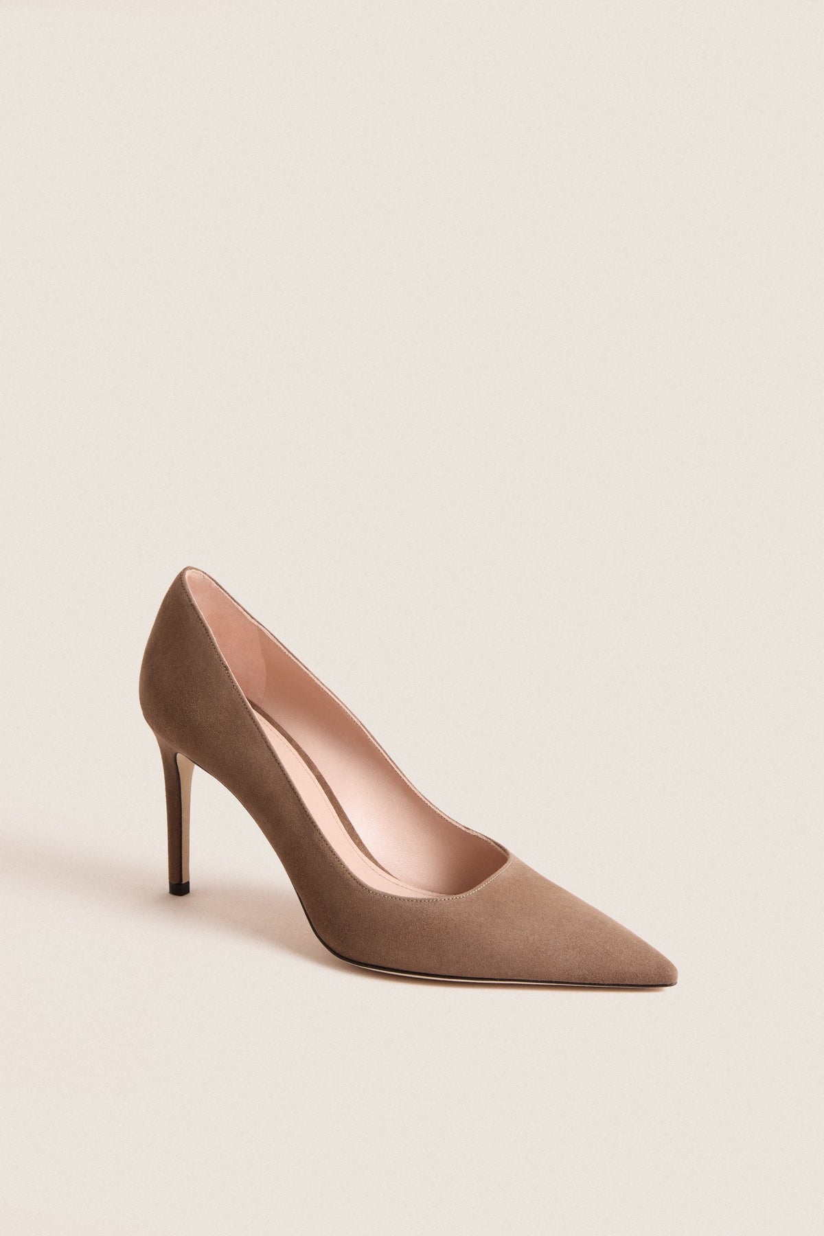Weathered Taupe Suede Stuart Power 85 Heels