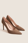 Weathered Taupe Suede Stuart Power 85 Heels