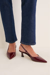 Rosewood Patent Vinnie 50 Sling Back Heels
