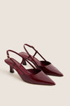 Rosewood Patent Vinnie 50 Sling Back Heels