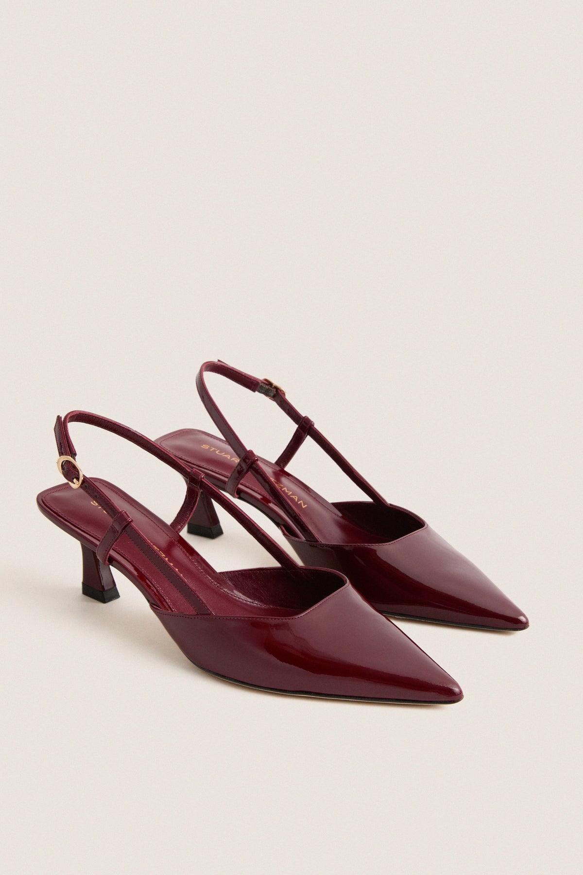 Rosewood Patent Vinnie 50 Sling Back Heels
