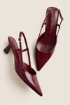 Rosewood Patent Vinnie 50 Sling Back Heels