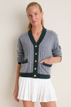 Gray Washable Cashmere Charley Cardigan