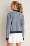 Gray Washable Cashmere Charley Cardigan