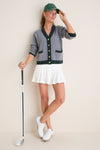 Gray Washable Cashmere Charley Cardigan