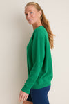 Verdant Green Wilma V-Neck Sweater