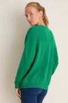 Verdant Green Wilma V-Neck Sweater