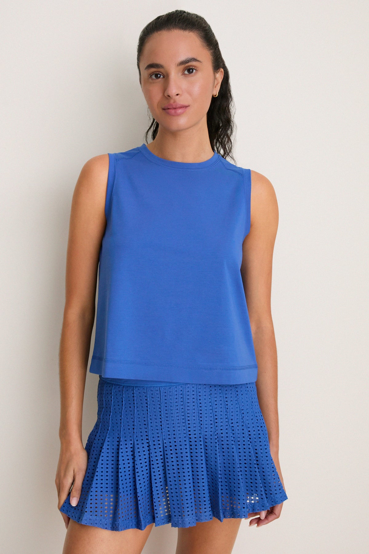 Cobalt Blue Performance Cotton Sasha Tank
