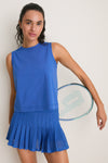 Cobalt Blue Performance Cotton Sasha Tank