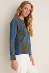 Navy Collegiate Stripe Morris Shirt