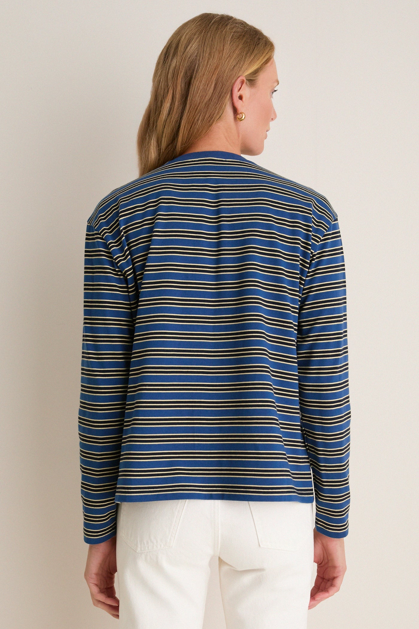 Navy Collegiate Stripe Morris Shirt
