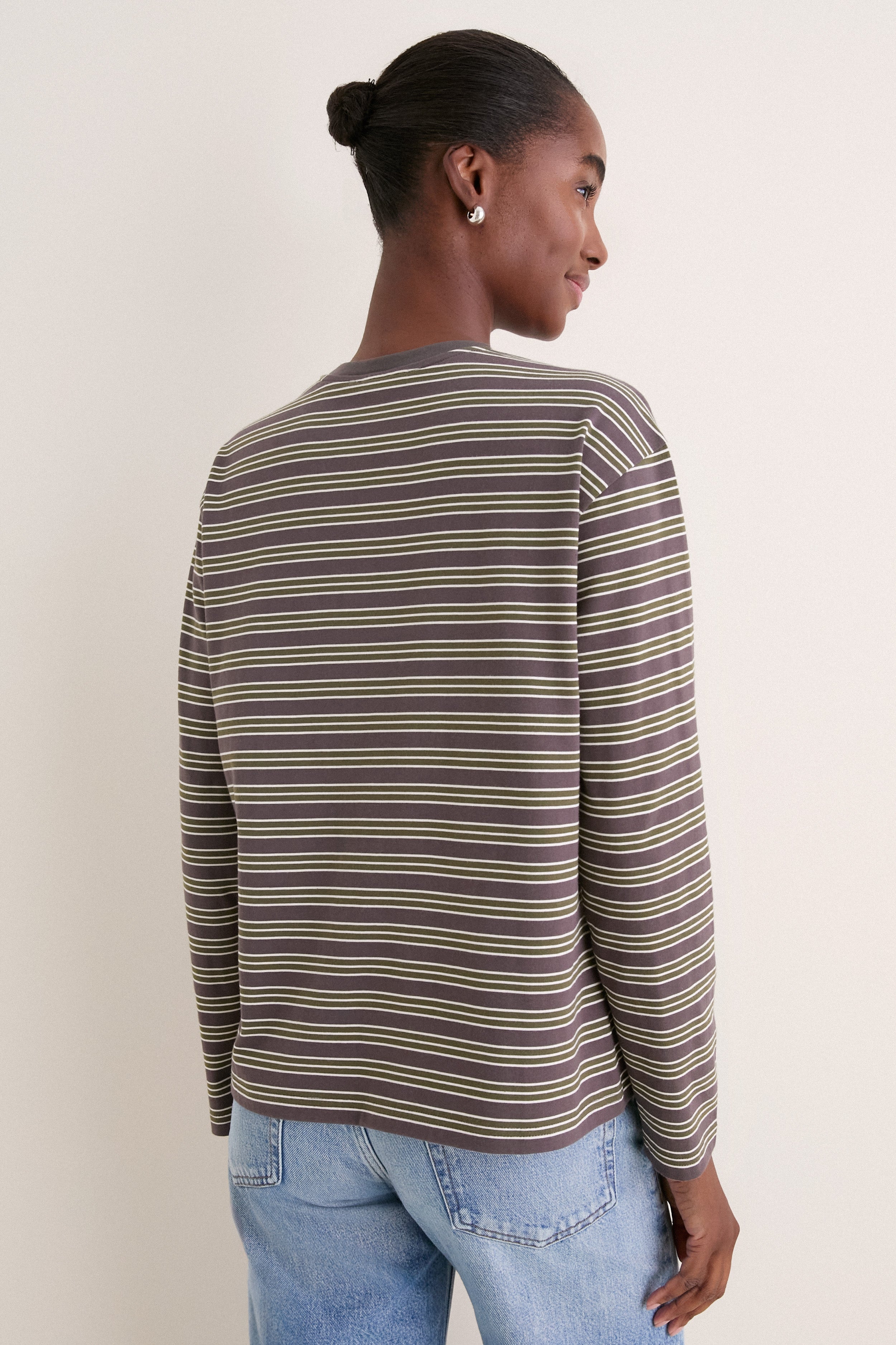Neutral Collegiate Stripe Morris Shirt