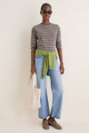 Neutral Collegiate Stripe Morris Shirt