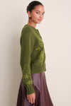Forest Embroidered Floral Quincy Sweater