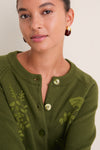 Forest Embroidered Floral Quincy Sweater