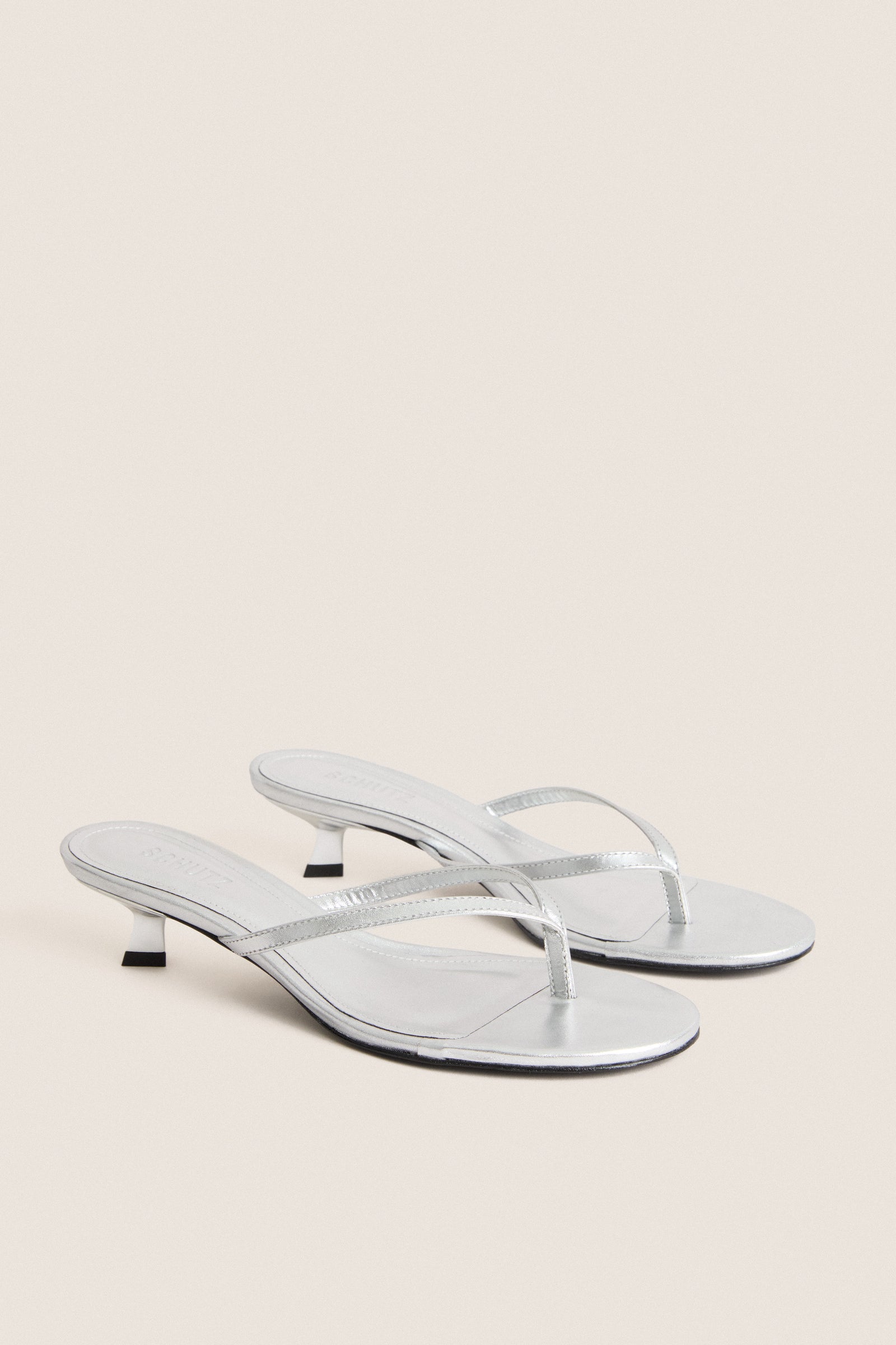Silver Carolyn Heels