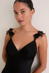 Black Slip Maxi Dress