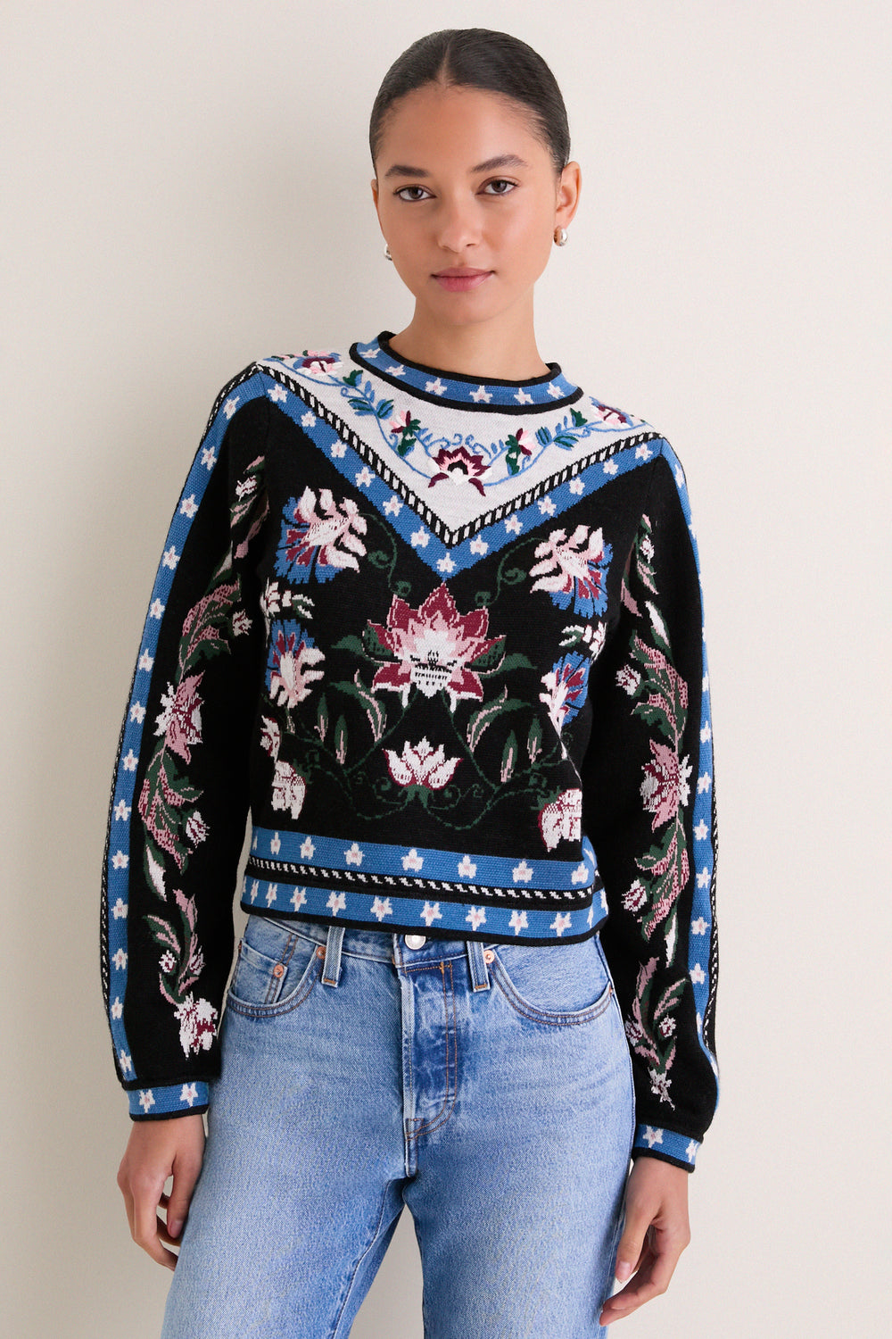 Natalia Burgundy Knit Sweater