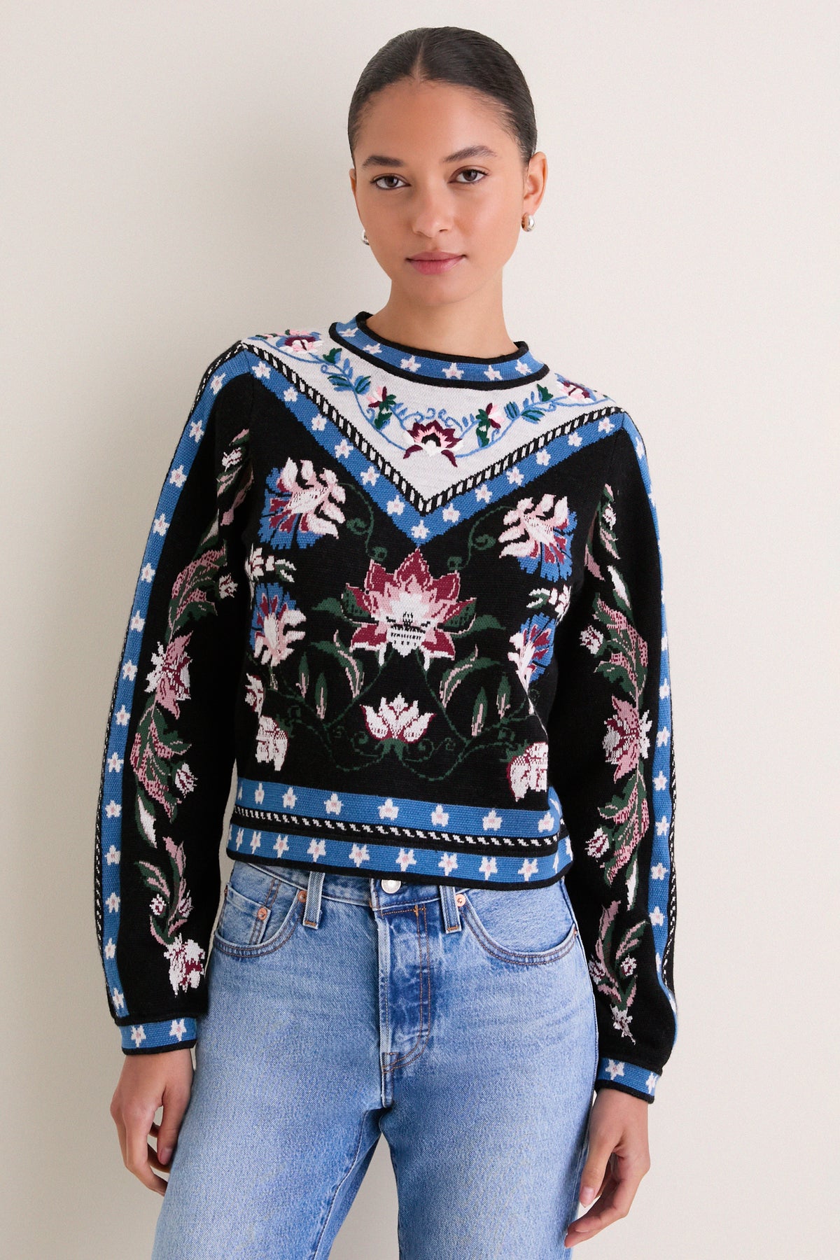 Natalia Burgundy Knit Sweater