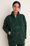 Floral Pine Fleece Cady Quarter Zip