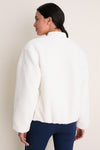 Ivory Reversible Odessa Bomber Jacket