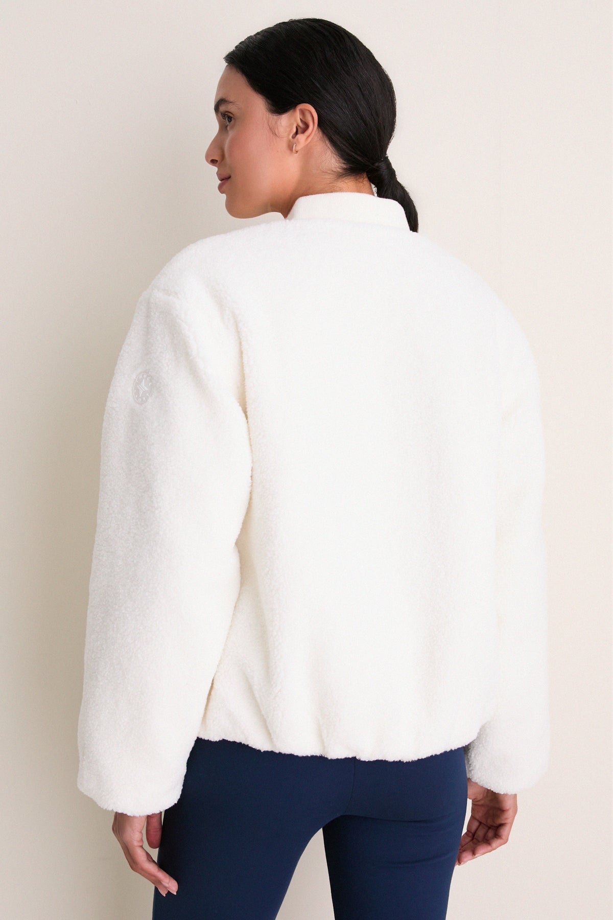 Ivory Reversible Odessa Bomber Jacket