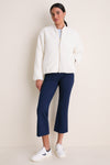 Ivory Reversible Odessa Bomber Jacket