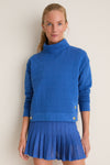 Cobalt Blue Quilted Wright Funnel Neck