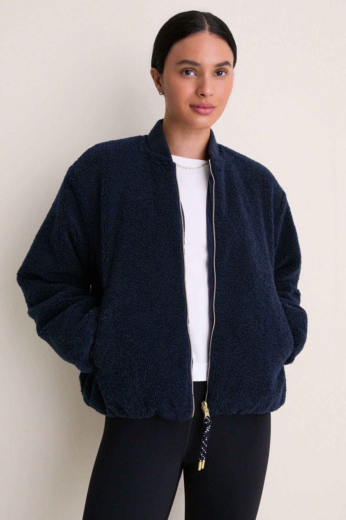 Navy Reversible Odessa Bomber Jacket