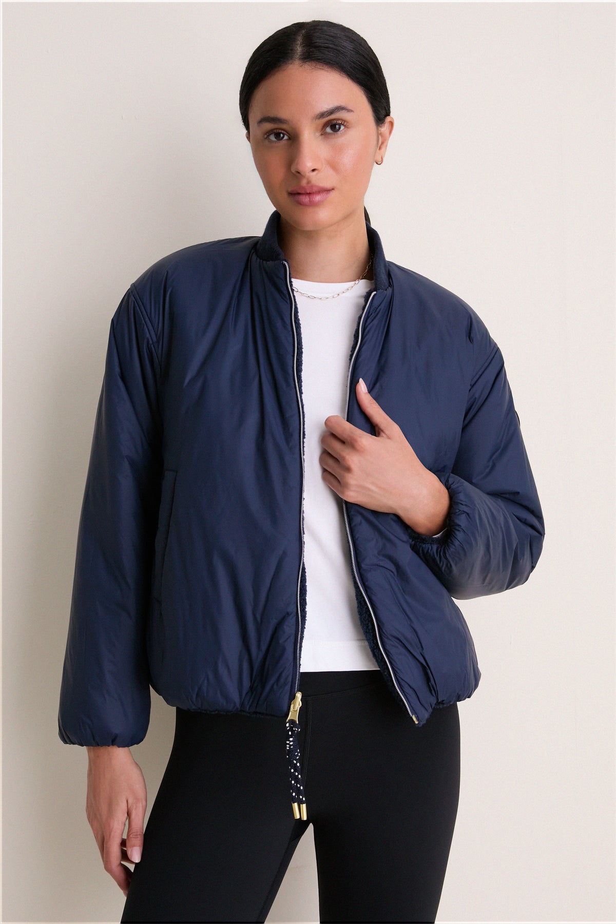 Navy Reversible Odessa Bomber Jacket