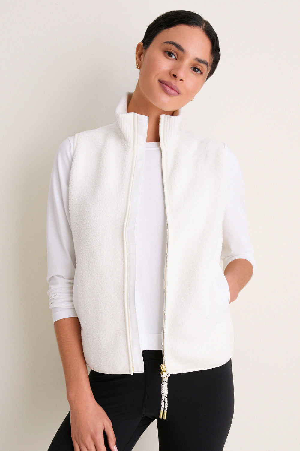 White Teddy Lisa Vest