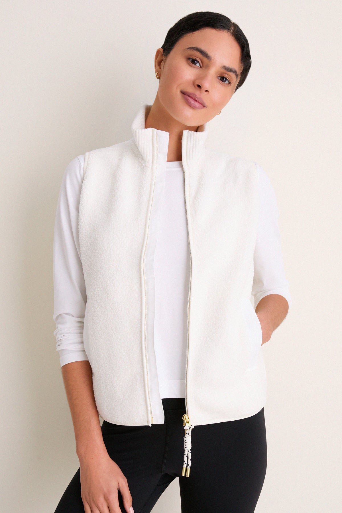 White Teddy Lisa Vest